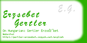 erzsebet gertler business card